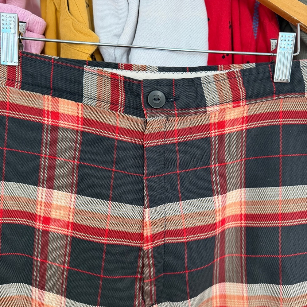 1970s Levi’s “For Me” Plaid Pants Vintage Women’s Levi Strauss Trousers Wide Leg - Picture 3 of 10